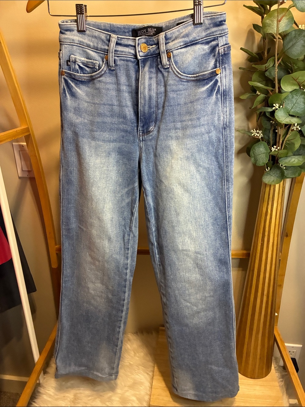 Judy Blue Light Wash Wide Leg Jeans